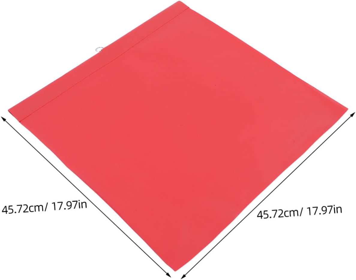 4pcs Red Safety Warning Flags for Truck Trailer with High Visibility Pvc Material, Universal Application for Emergency Warning and Road Safety, 18x18 Inches