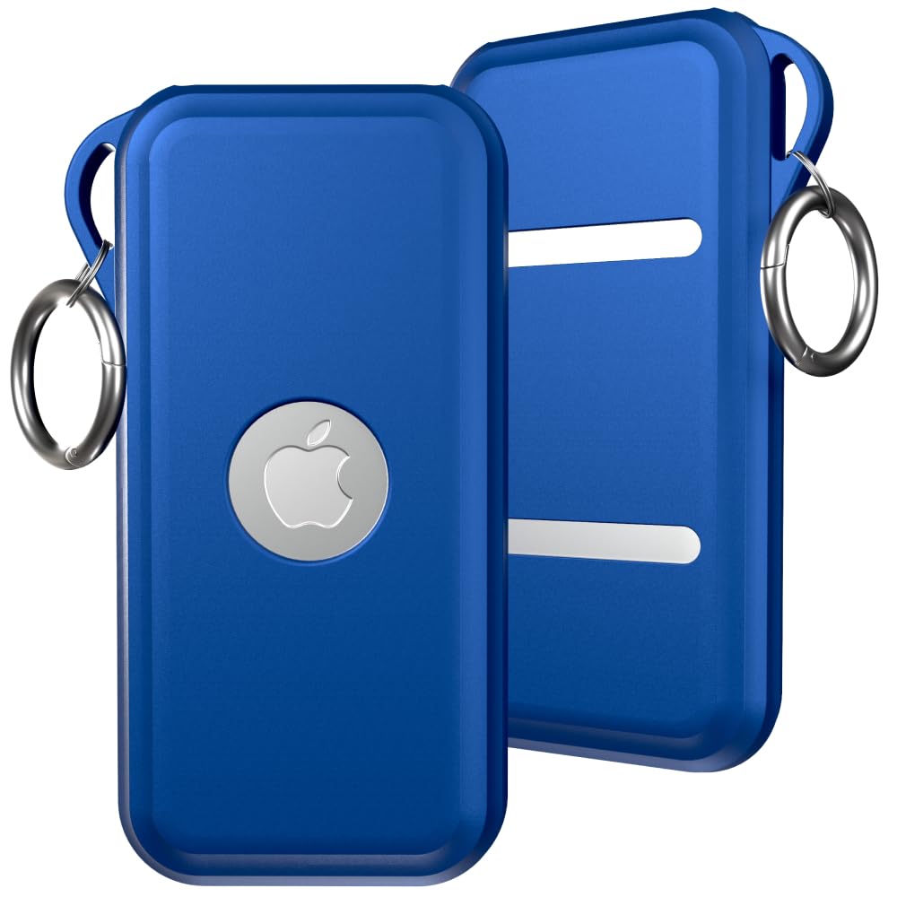 Rome TechVision Pro Battery Case with Ring: Apple Vision Pro Battery Holder with Protective Silicone Cover - Blue