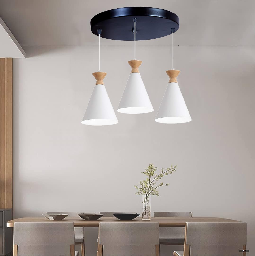Keyplus 3 Light Cluster Hanging Cone Shade Light, White (B0CKQ17XTL) Amazon Price History, Amazon Price Tracker