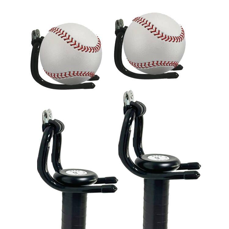 AUXPhome 4Pack Baseball bat Stand Baseball Holders Storage hanger Rack, Wall Mounted Sports Memorabilia and Collectibles bracket for Baseball bat and Balls Display for Sports Lover,?No Ball & Bat?