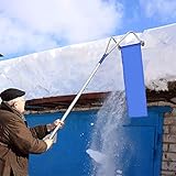 pala da neve per quad can am [20 piedi telescopico Pole] Il polo di questo spazzaneve estende fino a 20' lungo, facile da raggiungere le zone che difficile da ottenere, come il posto vicino picchi tetto e sporgenze elevate.