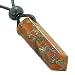 Lucky Crystal Point Pendant Necklace in Dragon Blood Jasper Gemstone