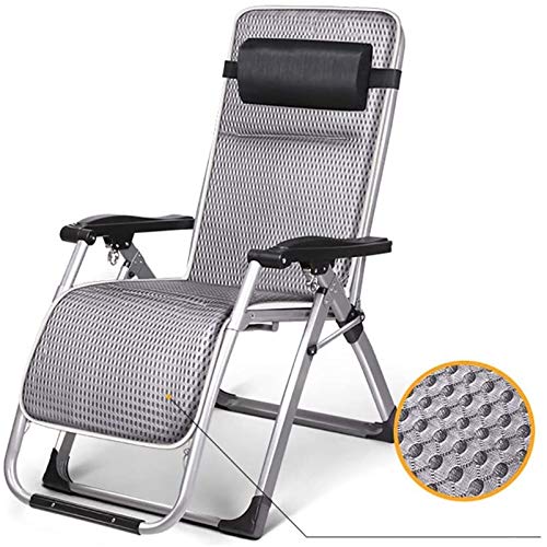 Xzgden Lightweight Folding Reclining Chairs Metal Chairs Home Patio Garden Beach Sun Loungers-6 (Color : 3) #TOP3