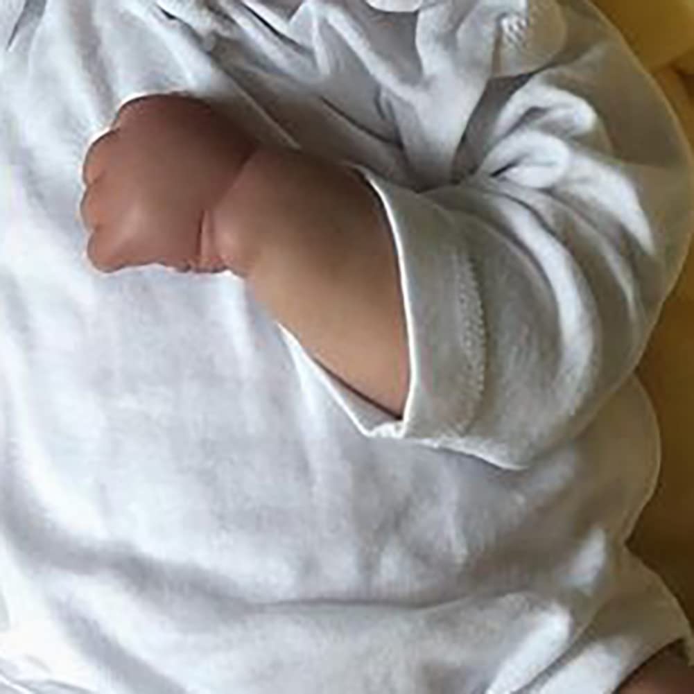 Lonian 50 cm noworodek realistyczny miękki dotyk, wysokiej jakości kolekcjonerska lalka z ręcznie rysowanymi włosami, żółty