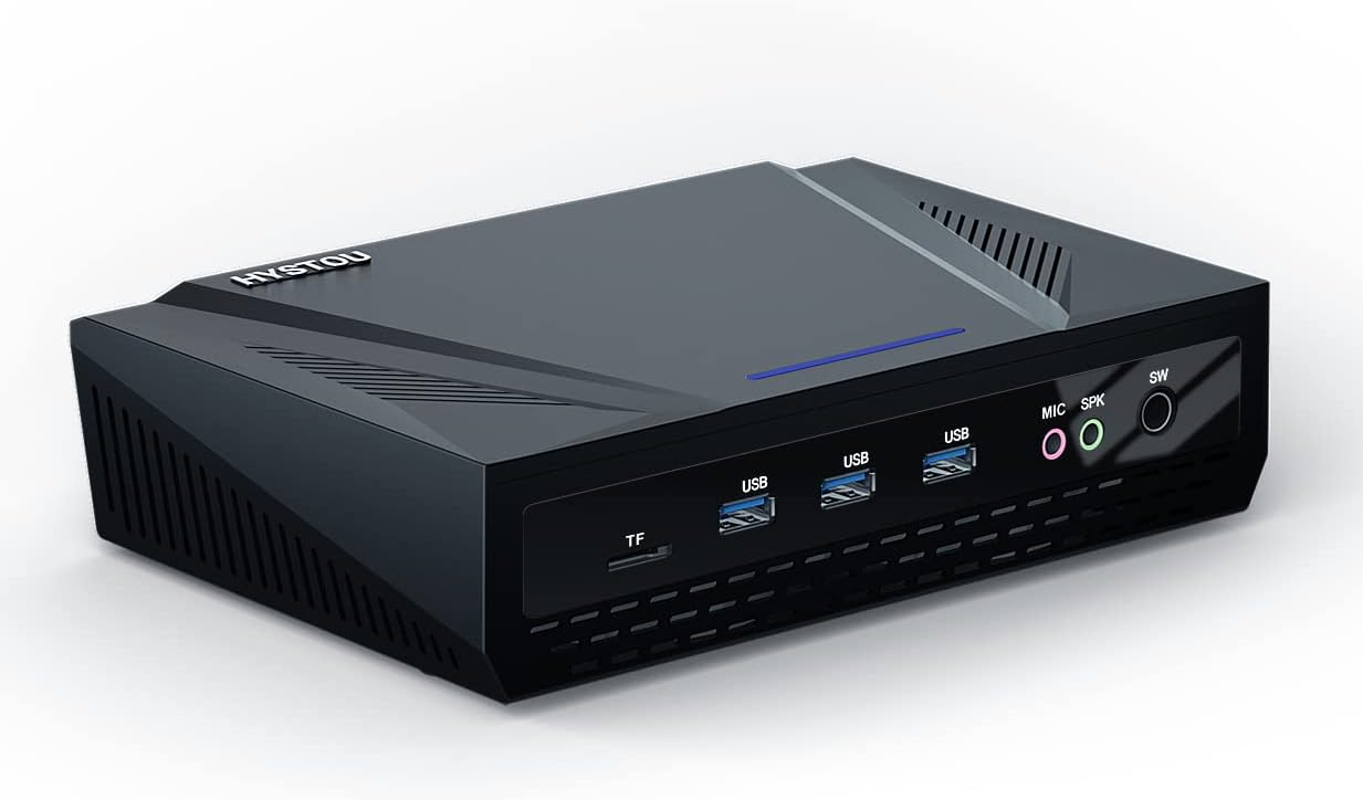 HYSTOU Mini Gaming PC i9 11900H Windows 11 Pro, 64GB DDR4 1TB NVMe SSD 2TB SDD Mini Desktop PC Gamer, Dual Band Wi-Fi Barebones PC, Wifi6/BT5.2 Office PC, 4k Display Type C Mini PC, Linux Mini PC HYSTOU Mini Gaming PC i9 11900H Windows 11 Pro, 64GB DDR4 1TB NVMe SSD 2TB SDD Mini Desktop PC Gamer, Dual Band Wi-Fi Barebones PC, Wifi6/BT5.2 Office PC, 4k Display Type C Mini PC, Linux Mini PC