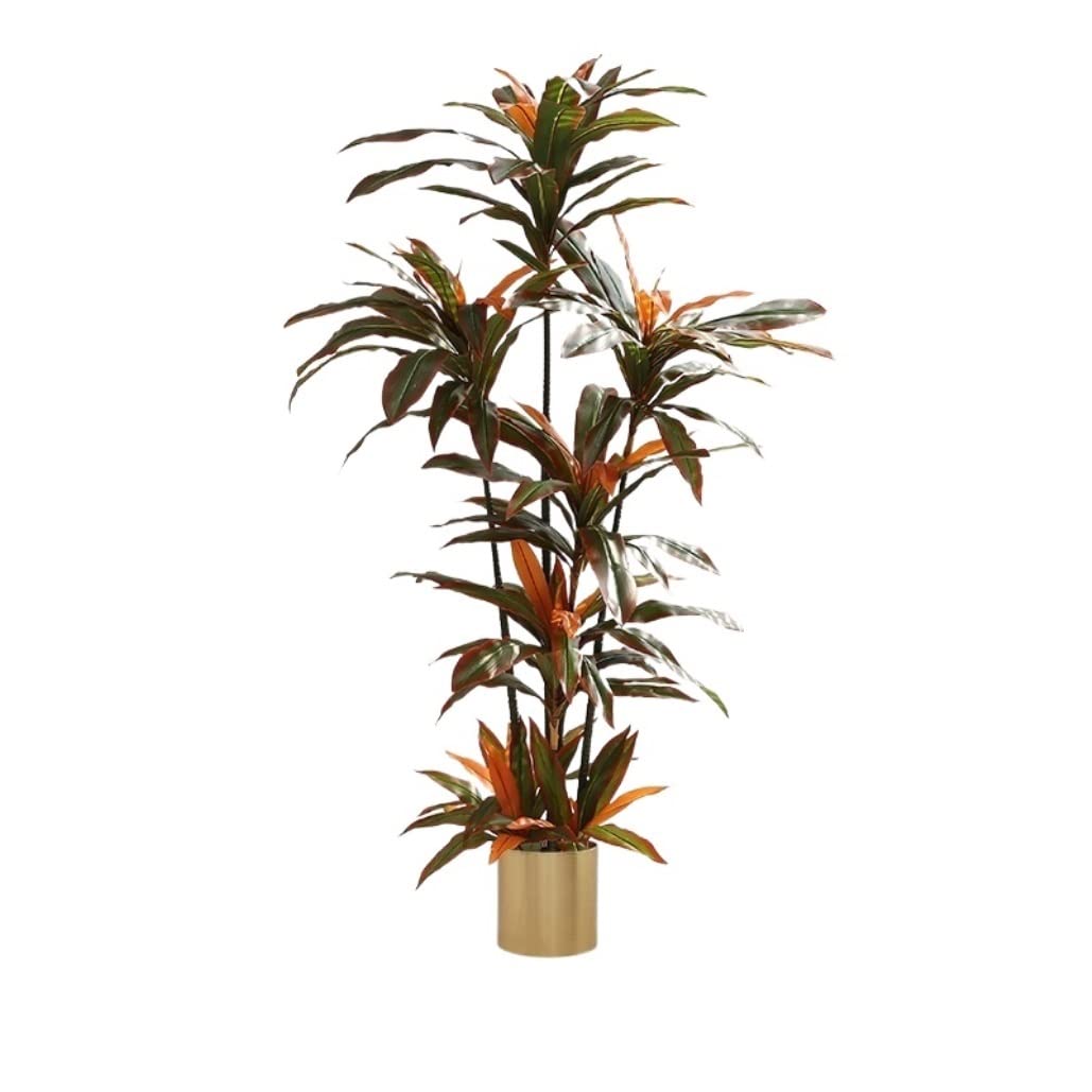 CVdrtyED Artificial Tree Plant Artificial Tree Simulation Plant Home Decoration Potted Living Room Bedroom Desk Fake Plants Decor(175cm)