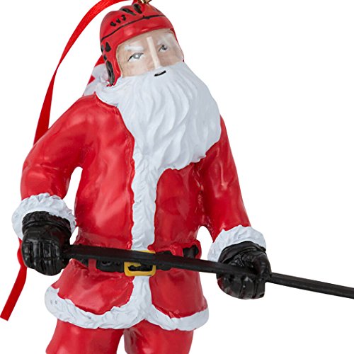 Chalktalksports Santa Hockey Player Christmas Ornament | Guys Hockey Holiday Ornament #TOP1