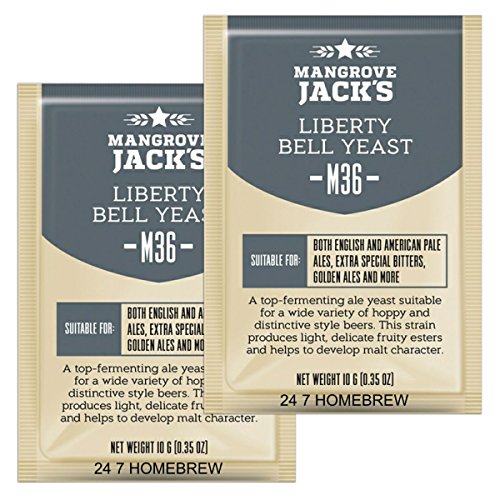 2X Mangrove Jack’s Craft Series Yeast M36 Liberty Bell Ale 10g)