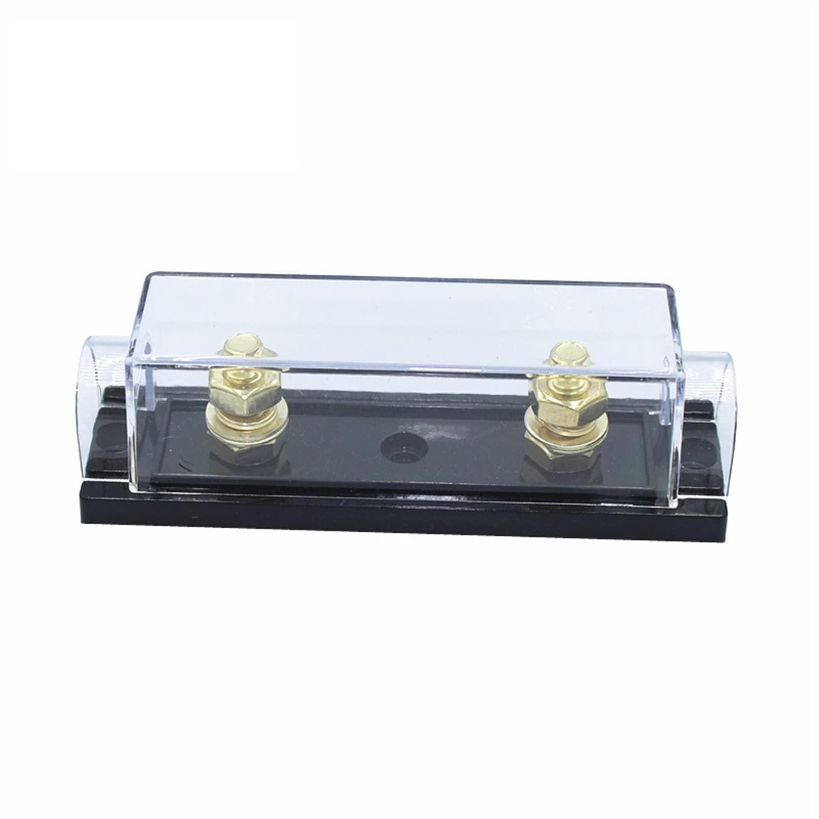 1 Juego de ANL-H ANL-B caja de fusibles transparente for coche distribución de portafusibles ANL en línea 0 4 8 GA positivo con Fusible ANL 100A 200A (Size : Holder with 250A)