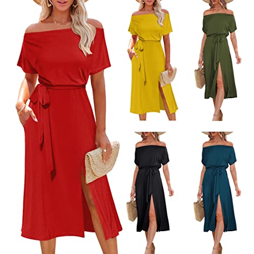Robe midi été esprit bohème chic vert taille M pour sublimer vos soirées en bord de mer