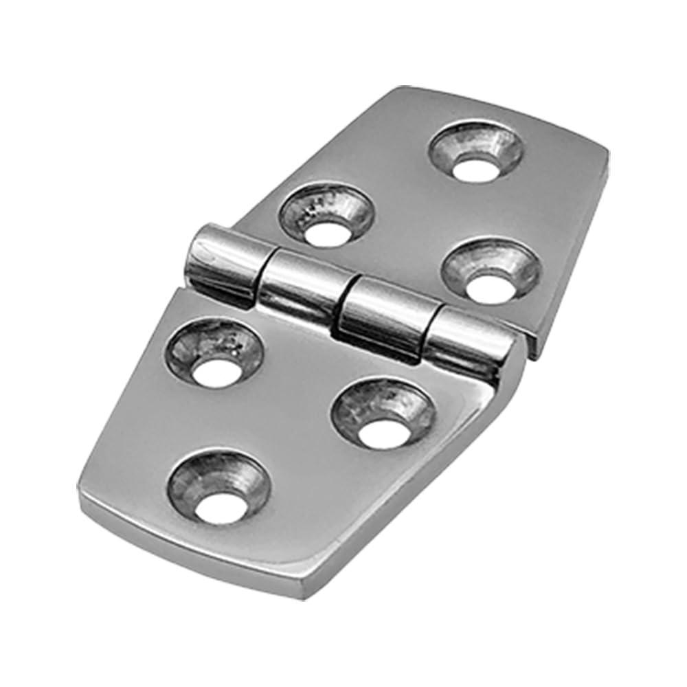 76 * 38mm 316 Stainless Steel Boat Hinges with 6 Holes Heavy Duty Casting Hinge Mirror polishing Marine Marine Parts