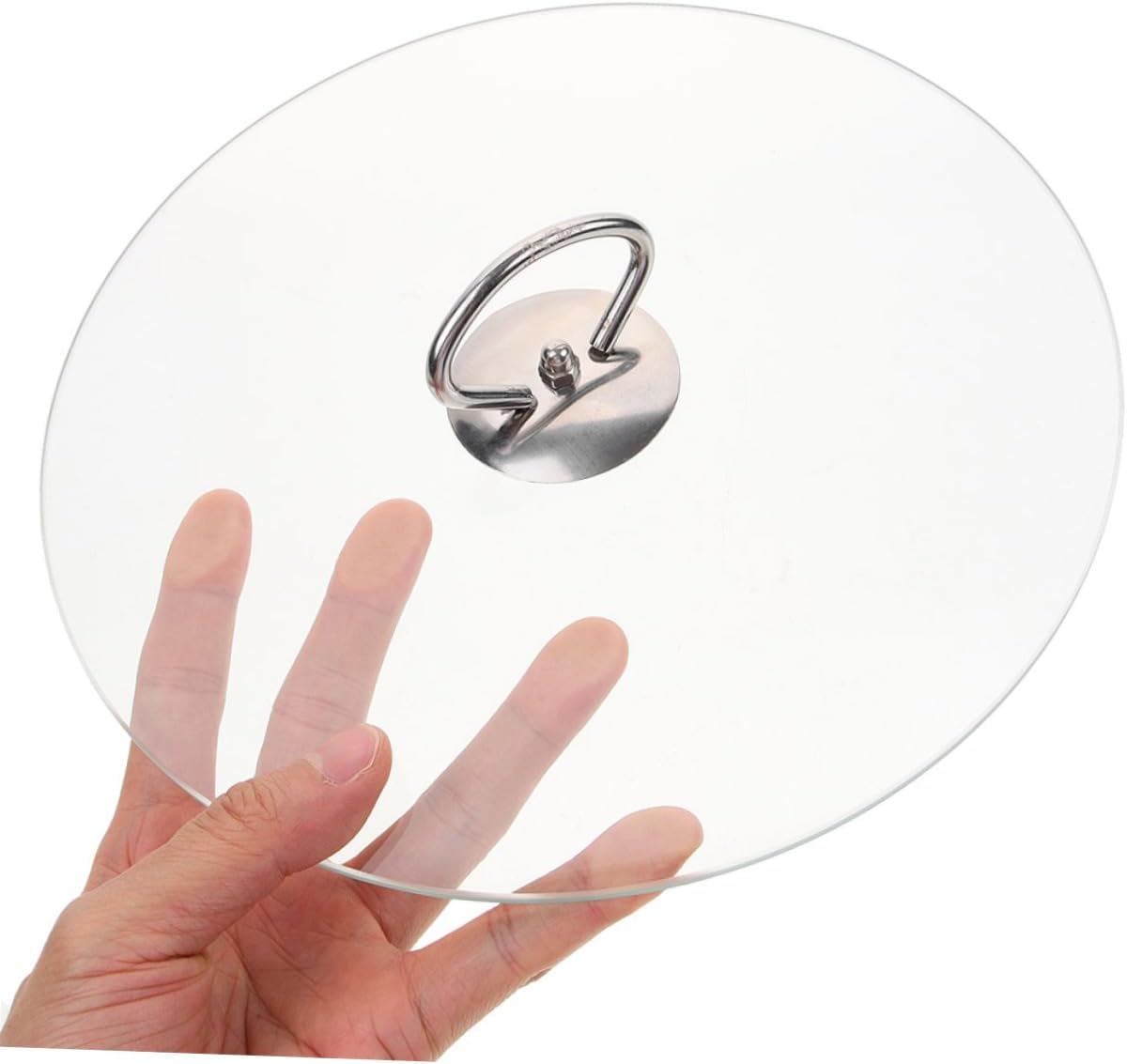 Tempered Glass Lid with Handle Knob Pan Cover for Pots Pans Skillets Clear Round Design Dishwasher Versatile Kitchen Storage