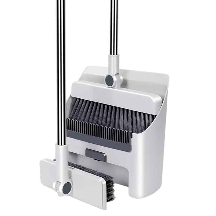 Long Handled Dustpan And Brush Set Floor Sweeper Soft Bristle Broom