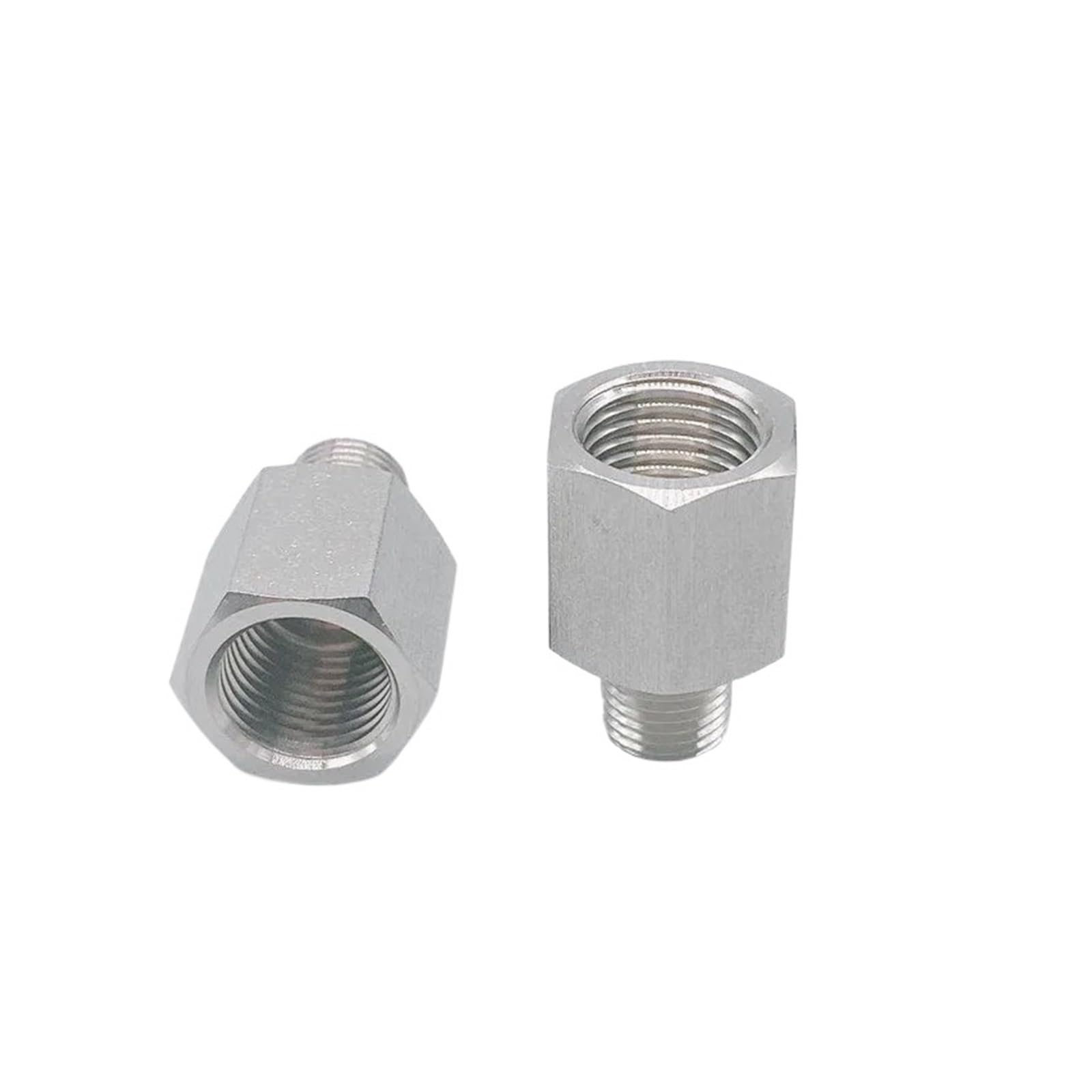 Coupling, Stainless Steel Hex Nipple,M10 M14 M16 M20 1/8" 1/4" 3/8" 1/2" Male to Female Thread 304 Stainless Steel Socket High Pressure Resistant Pipe Fitting(No9) Brass Hose