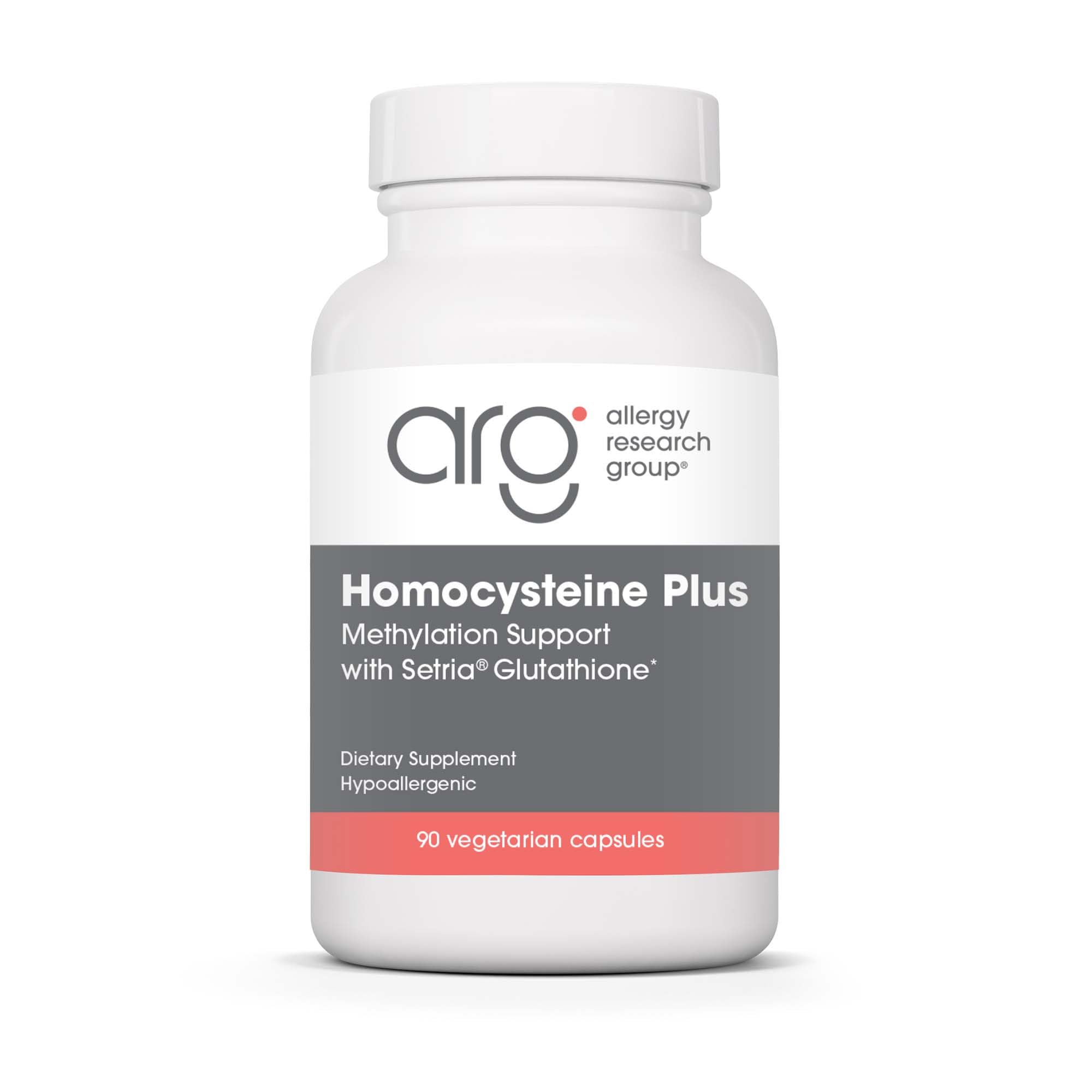Homocysteine Plus Supplement - with Setria Glutathione, Vitamin B Complex, Trimethylglycine, Vegetarian Capsules - 90 Count