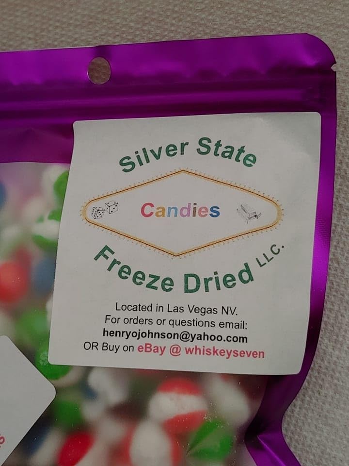 5 Oz. Freeze dried candy BERRY flavored Crunchy Rainbow drops.