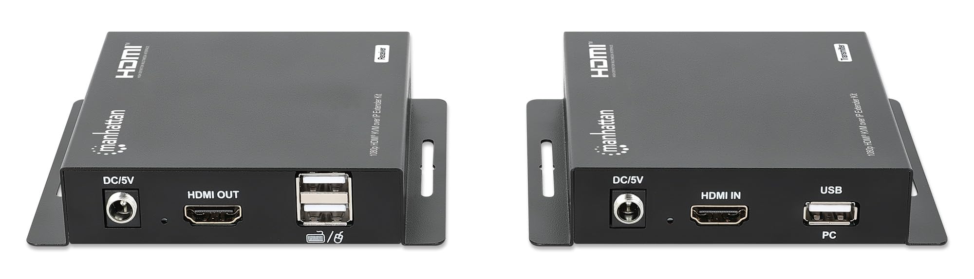 Manhattan 1080p Hdmi Kvm Over Ip Extender Set 1 Bis Zu 120m - KabeL-/adapterset - Digital/display/video (208413)