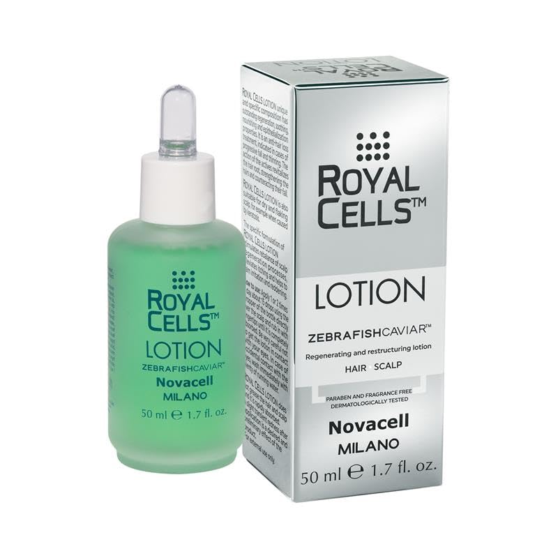 NOVACELL BIOTECH – Royal Cells Lozione Capelli Rigenerante con Roe Extract, Jojoba, Acido Ialuronico e Proteine della Seta – Nutriente, Rinforzante, Rivitalizzante – Senza Parabeni e Siliconi – 50 ml