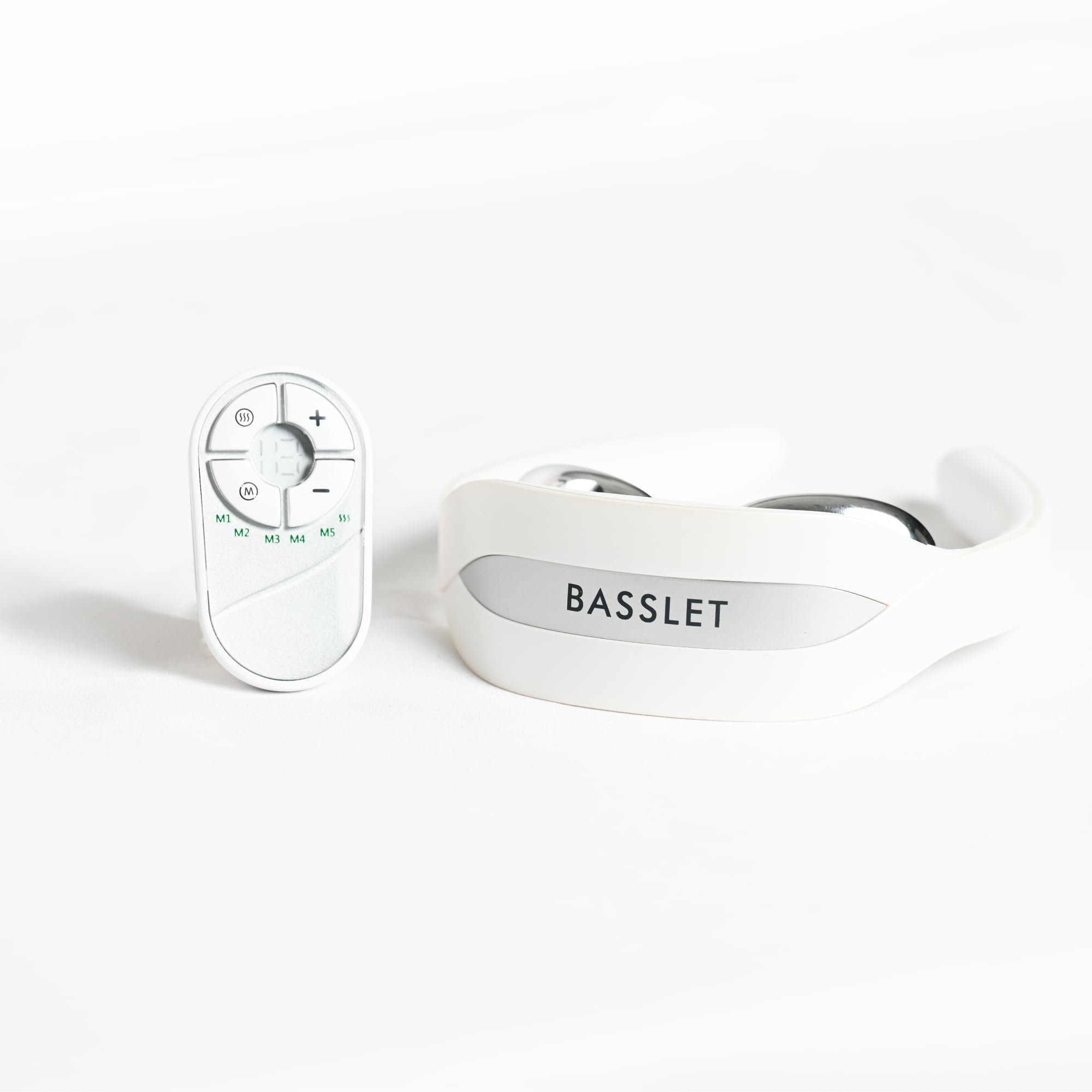 BASSLET バスレット ネックスパニスト EMS 首 温熱 ネックケア 折り畳み式 コンパクト 軽量 ストレッチ リラックス 温め  ネックリラックス ジェルシートつき 収納ポーチ ギフト