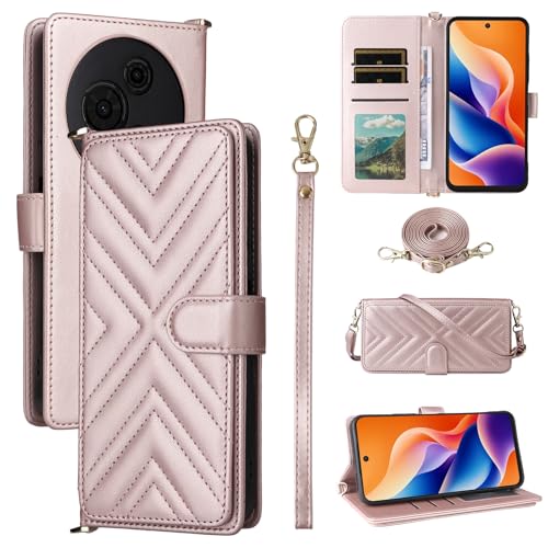 Étui en cuir TCL 605 / 60 SE coque magnétique rose haut de gamme