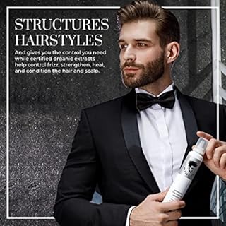 Avenue Man Argan Oil Mousse - for Fine & Normal Hair - Thickening & Volumizing Mousse for Men - Strong Hold, Frizz Control & Humidity Resistance - Herbal-Infused Mens Hair Foam - (6.0 oz)