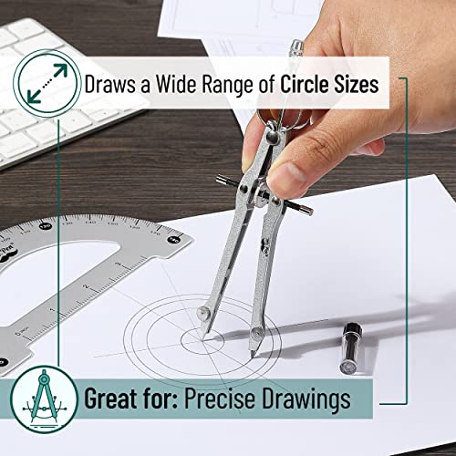 Mr. Pen- Metal Protractor And Metal Compass Set, Compass For Geometry, Geometry Set, Compasses, Protractor And Compass, Protractor For Geometry, Drawing Compass, Math Compass, Math Compass #TOP5