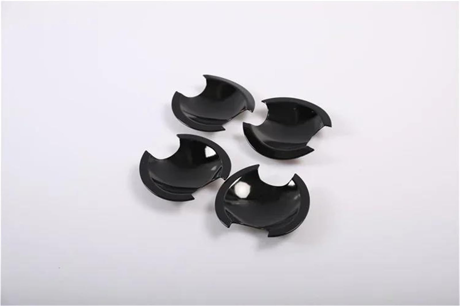 Piwine Black Bowl Handle Sticker Glossy Black Carbon Fiber Car Side Door Handle Cover Trim Sticker Styling Accessories For Camry Xv50 2012-2016(Black Bowl)