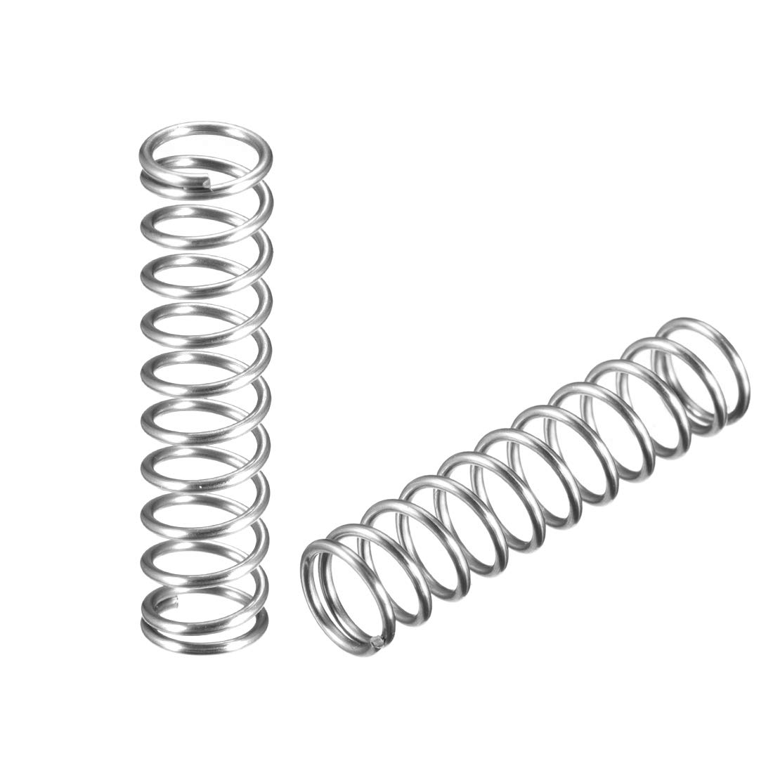 uxcell Wire Diameter 0.05", OD 0.43", Free Length 1.77" Spring Steel Coil Extended Compressed Spring 10pcs