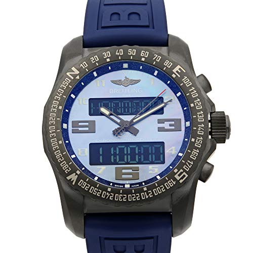 Breitling Cockpit B50 Black Titanium Men's Watch on Blue Twin Pro Rubber Strap VB501019/C932-261S2