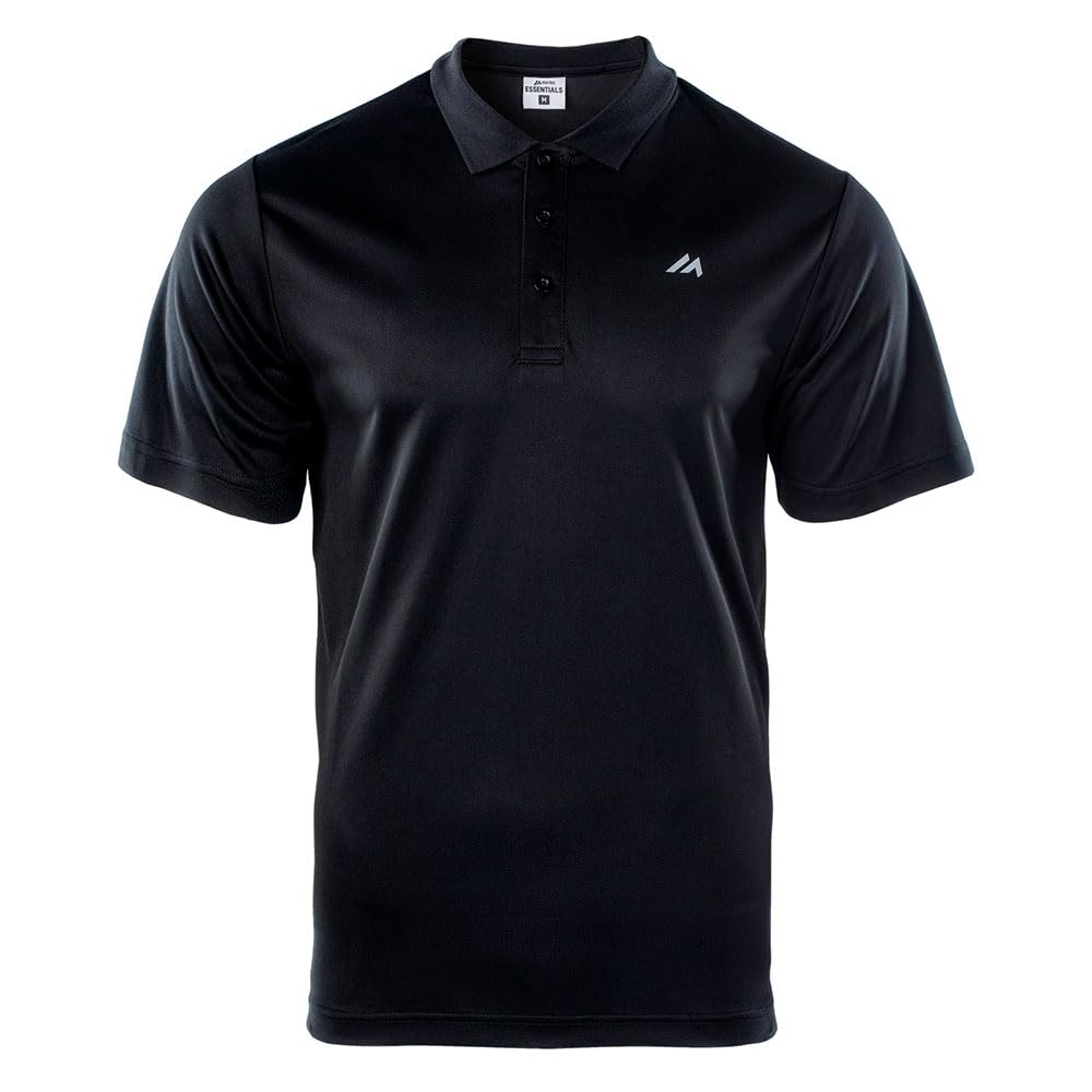 Martes Men's Black / Reflective Nodim Polo Shirt, Opacity, Black/Reflective, Large