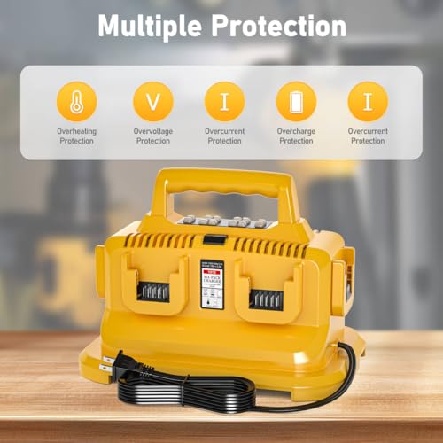 Image of 6-Ports Rapid Battery Charger Station for Dewalt 20V /60V