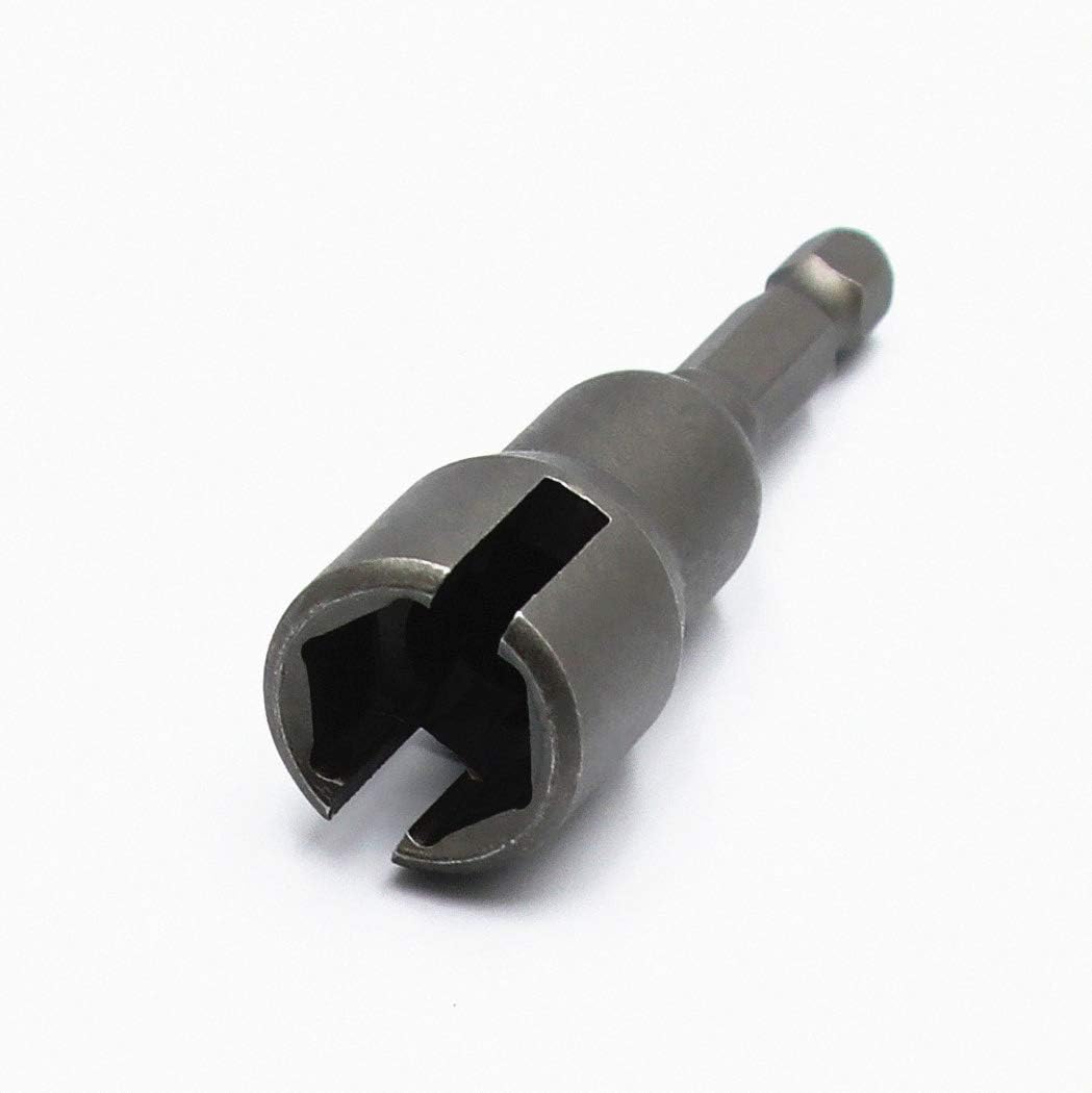 Power Wing Nut Driver,Wing Nut Drill Bit Socket Wrenches Tool 1/4 Inch Hex Shank for Panel Nuts Screws Eye C Hook Bolt 1PCS
