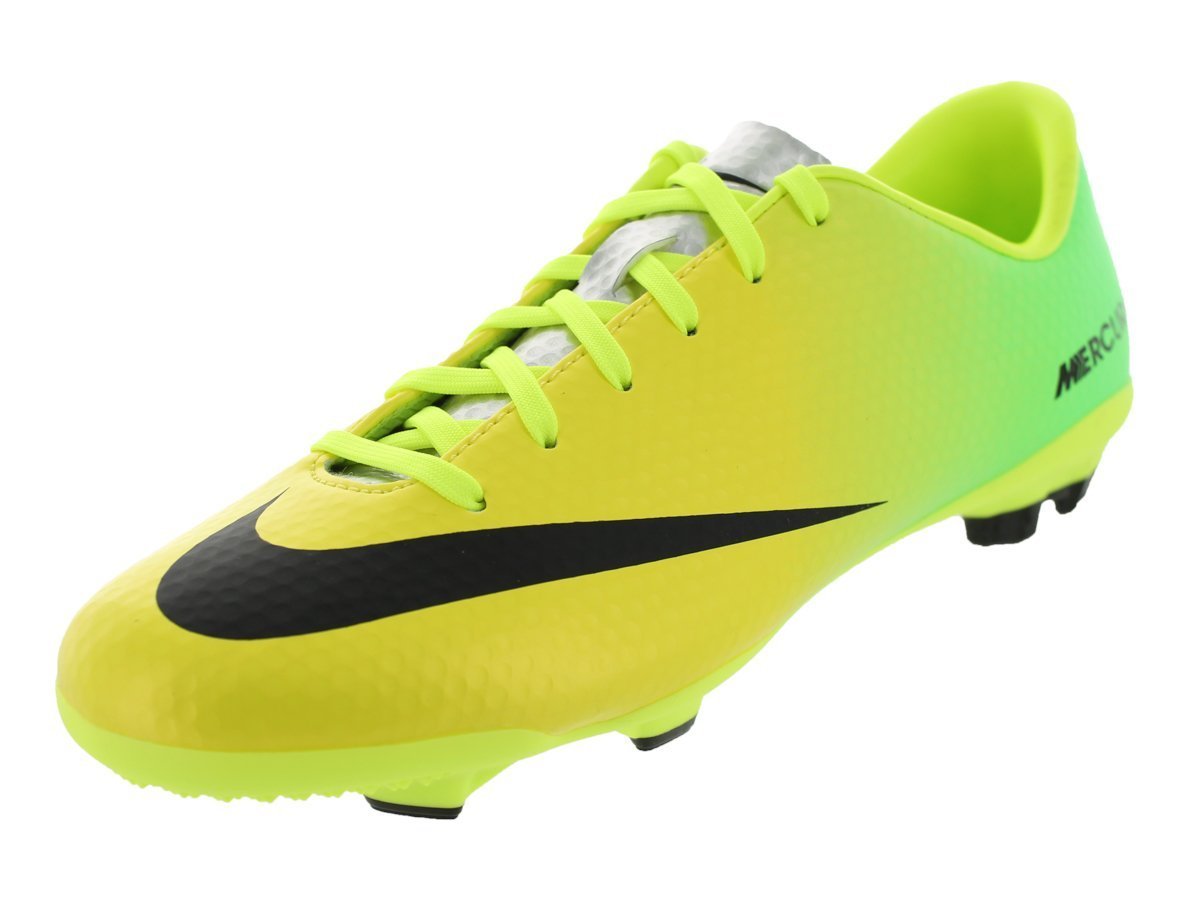 Nike Kids Jr Mercurial Veloce FG Vibrant Yellow/Black/Neo Lime Soccer Cleat