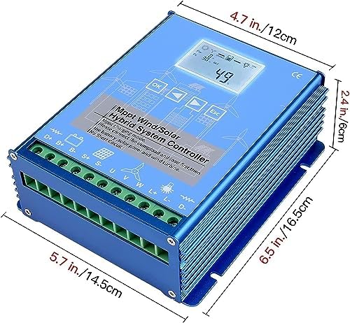 5000W Wind Solar Hybrid Charge Controller - 3000W Wind & 2000W Solar, 12/24/48V Auto Controller for Optimal Energy Management & Renewable Power Solutions