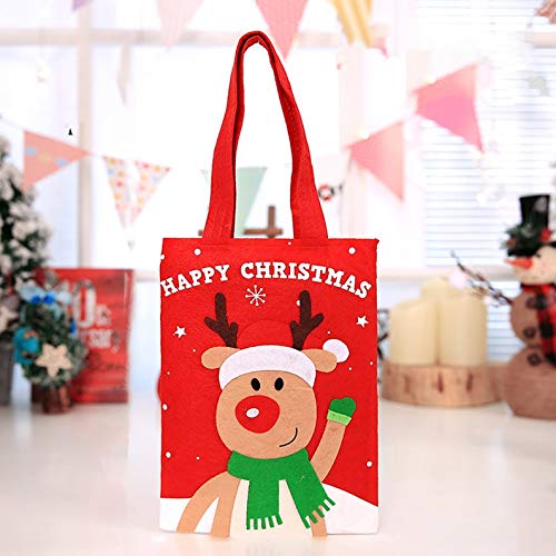 Appearancees Portable Christmas Children's Tote Bags Bag Gift HoldersElk
