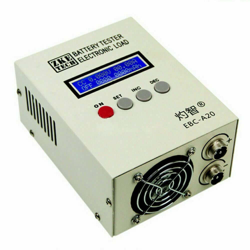 EBC-A20 - Tester batteria al litio al piombo-acido elettronico per batteria, tester di capacità 85 W LCD