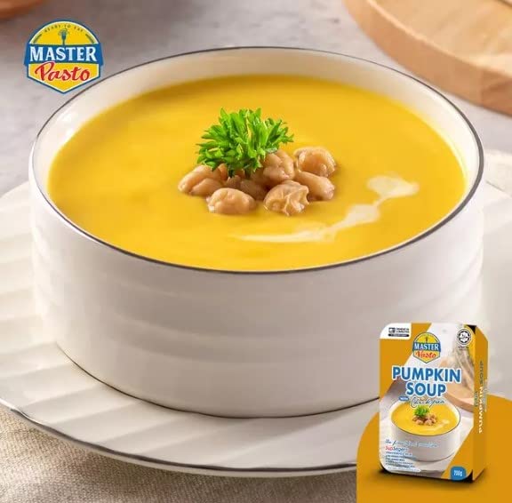 Vista 2 de MASTER PASTO Sopa de calabaza vegetariana instantánea con garbanzos 7.05 oz - Master Pasto Vegetarian Pumpkin Soup es una comida preparada de 3