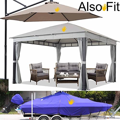 LANUCN kit réparation Toile de Tente - Reparation Toile Store banne auvent Caravane rustine thermocollante Scotch Parasol bache tonnelle Ruban Tear-aid réparer (10cm x 5m) – vue 4