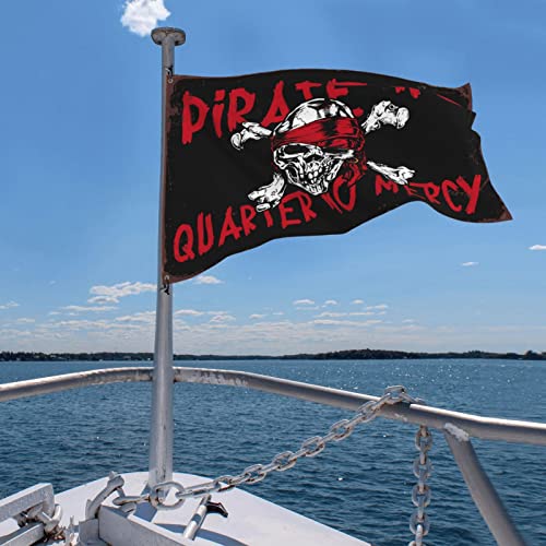 Drapeau pirate no quarter no mercy grand format 152x244