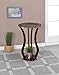 Coaster Home Furnishings - Elton - Wood - Round Plant Stand with Faux Marble Top, Curved Wooden Legs, Built-in Shelf Base and Traditional Style - Living Room - Brown - 900926