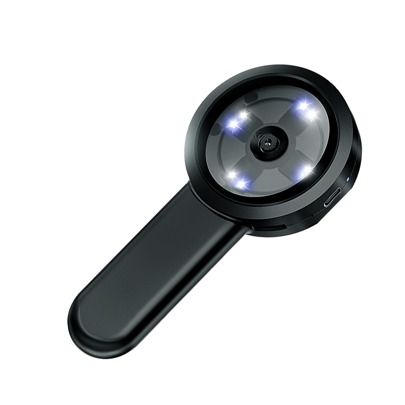 Luocute Digitaler Lupe mit 2 -Zoll -Bildschirm 100 -Fach -Vergrößerungsglas mit Licht, Lupen für Lesen, Kompaktes und Leichtes Gewicht mit Verstellbaren LED -Leuchten, 500 -mAh
