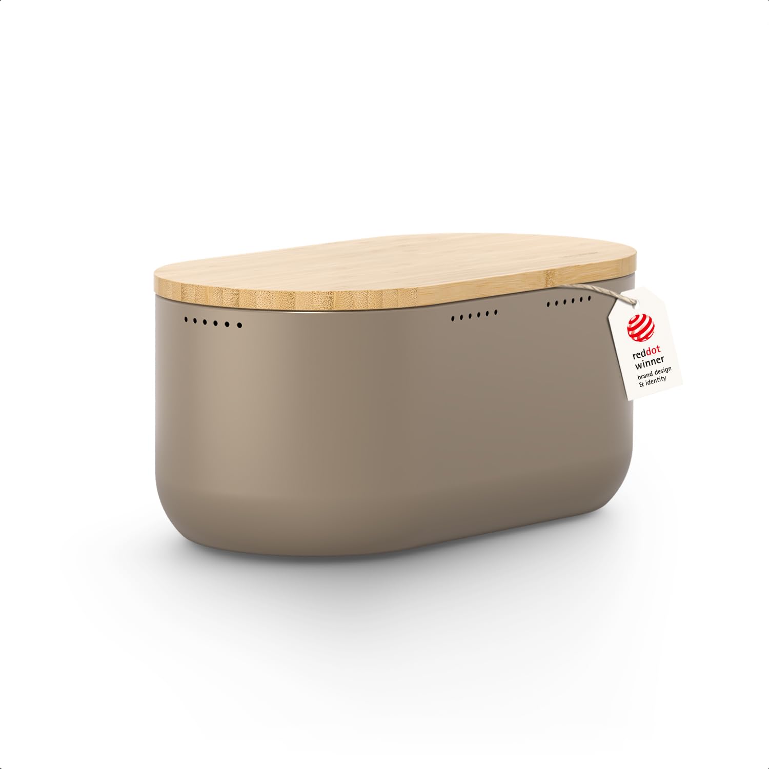 LARS NYSØM Stainless Steel Bread Box with Cutting Board - Bread Storage