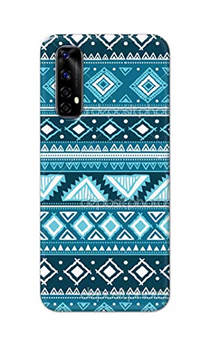 Image of PRINTFIDAA Coloured Tribal Pattern Hard Back Cover for Realme Narzo 20 Pro /Realme 7 / Narzo 30 Back Cover -(P6) KAT1008
