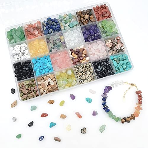 Natural Chip Stone Beads About 1500 Pcs Irregular Chakra Gemstones ...