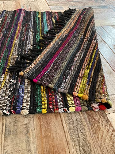 Alfombra de trapo reversible lavable de 120x180 para ocultar manchas 8