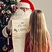 AmazingSpark Christmas Santa's Nice List Scroll and 20 Pack Certificate 7.9 x 31.5 Inch Paper Christmas Santa Role Play Prop Workshop Decoration Xmas Photography Prop Accessories for Hand Writing