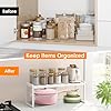 DOLALIKE Expandable Kitchen Countertop Organizer, Stackable Cabinet Shelf Organizers, Space Saving Spice Rack Pantry Storage for Bathroom Office Organization (White, 1-Tier) #3