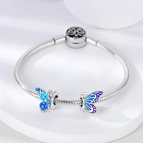 Miniatura 2 de Hapour Dijes de plata de ley 925 para pulseras de dijes, collar, joyería europea, dije, abalorios, abalorios, regalo de cumpleaños para mujeres,