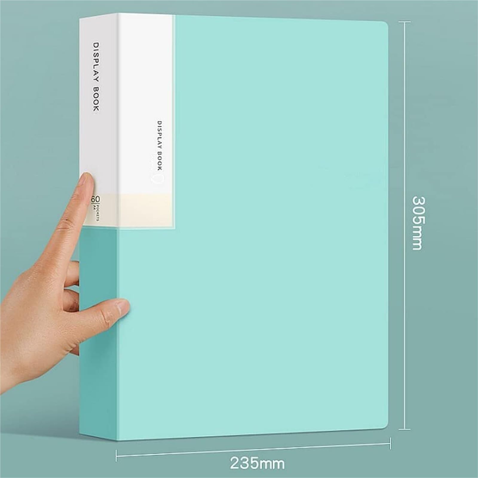 classeur Lot de 5 classeurs A4 avec pochettes en plastique, classeur de présentation de 40 pages, for l'école, le bureau ou la maison pochette