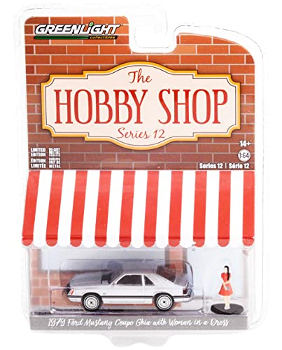 Greenlight Modelo 1979 Coupe GHIA Plata 1/64 miniatura 1